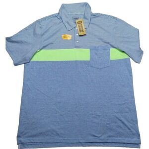 Foundry Men Big 3XL Potomac Deli Stripe Cotton Blend Polo Shirt NEW